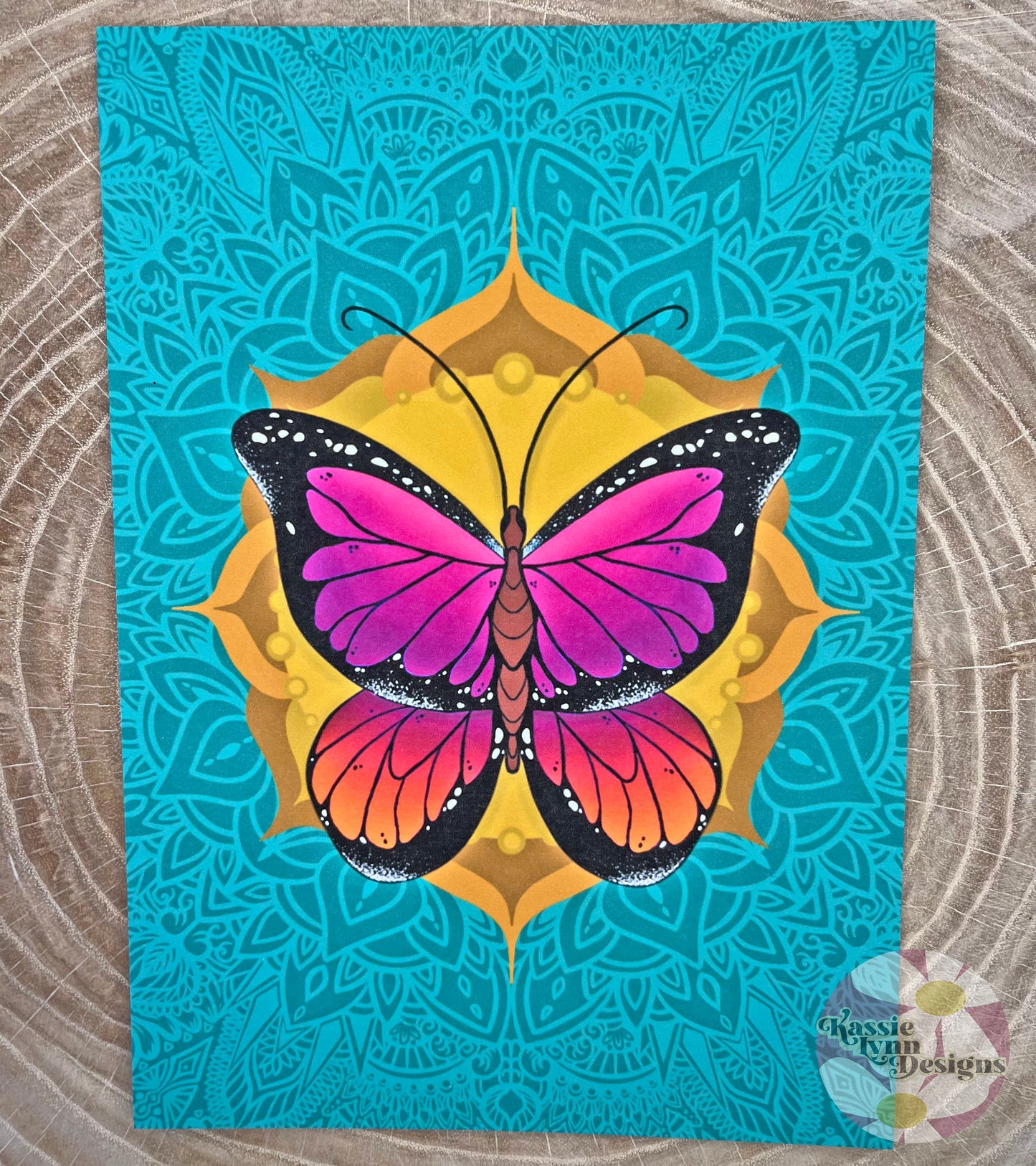 Butterfly Mandala Print