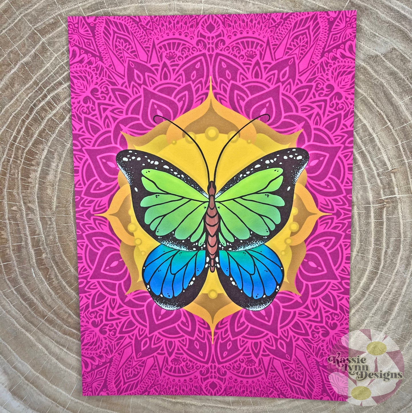 Butterfly Mandala Print